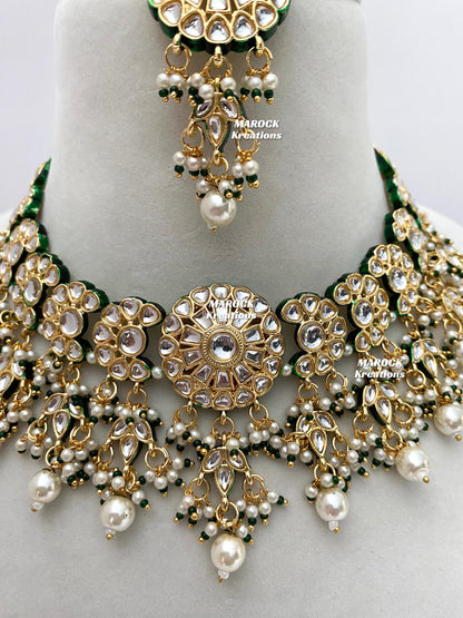 Premium Quality Thappa Kundan Statement Necklace sets