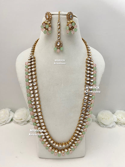 Saroj Premium Quality Kundan Rani haar set