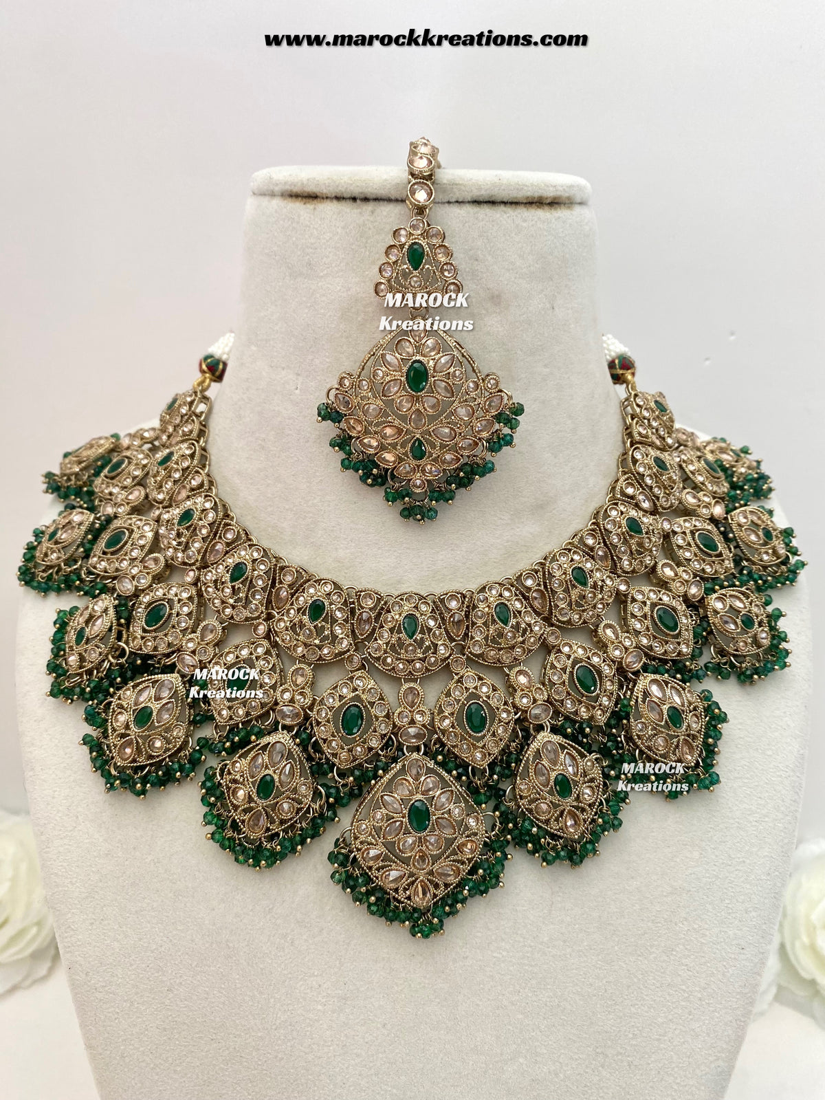 Shradha Polki Statement Necklace set/Bridal set