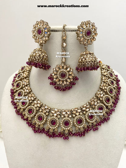 Sameera Polki Necklace set