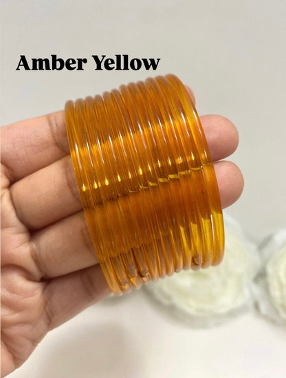 Jelly Glass bangles (Pack of 1 dozen)