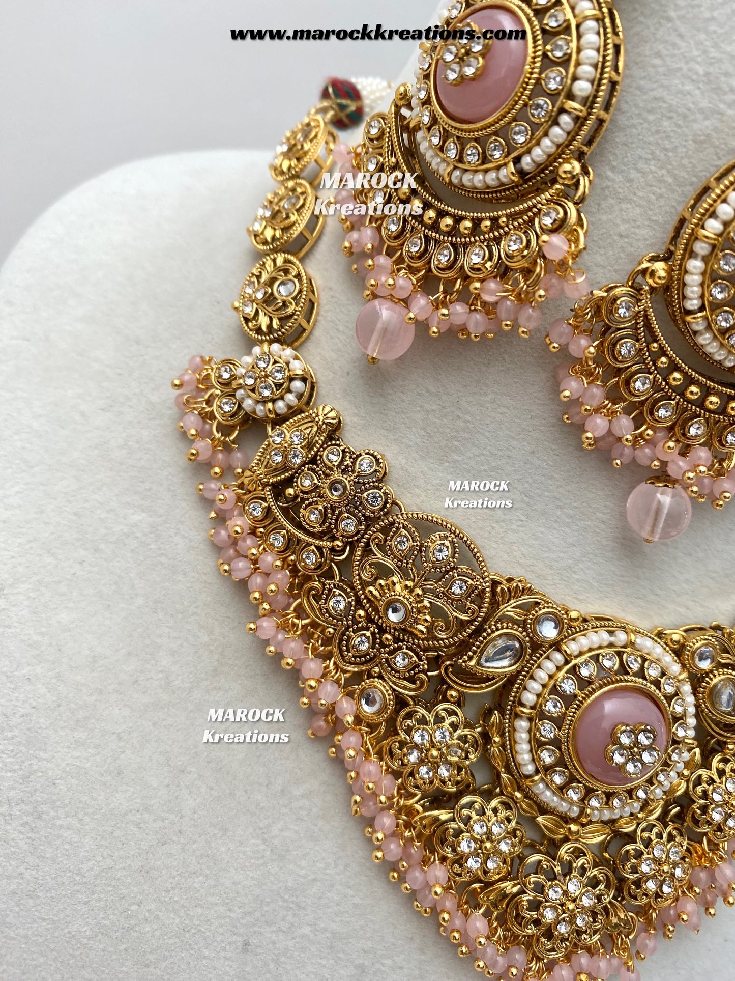 Kavitha Premium Quality Kundan Statement Necklace set
