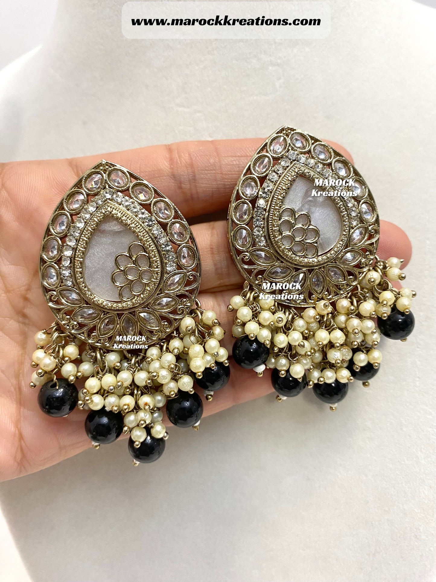 Belle Polki Statement Earrings