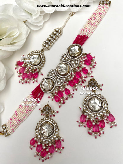 Amina Kundan Choker set