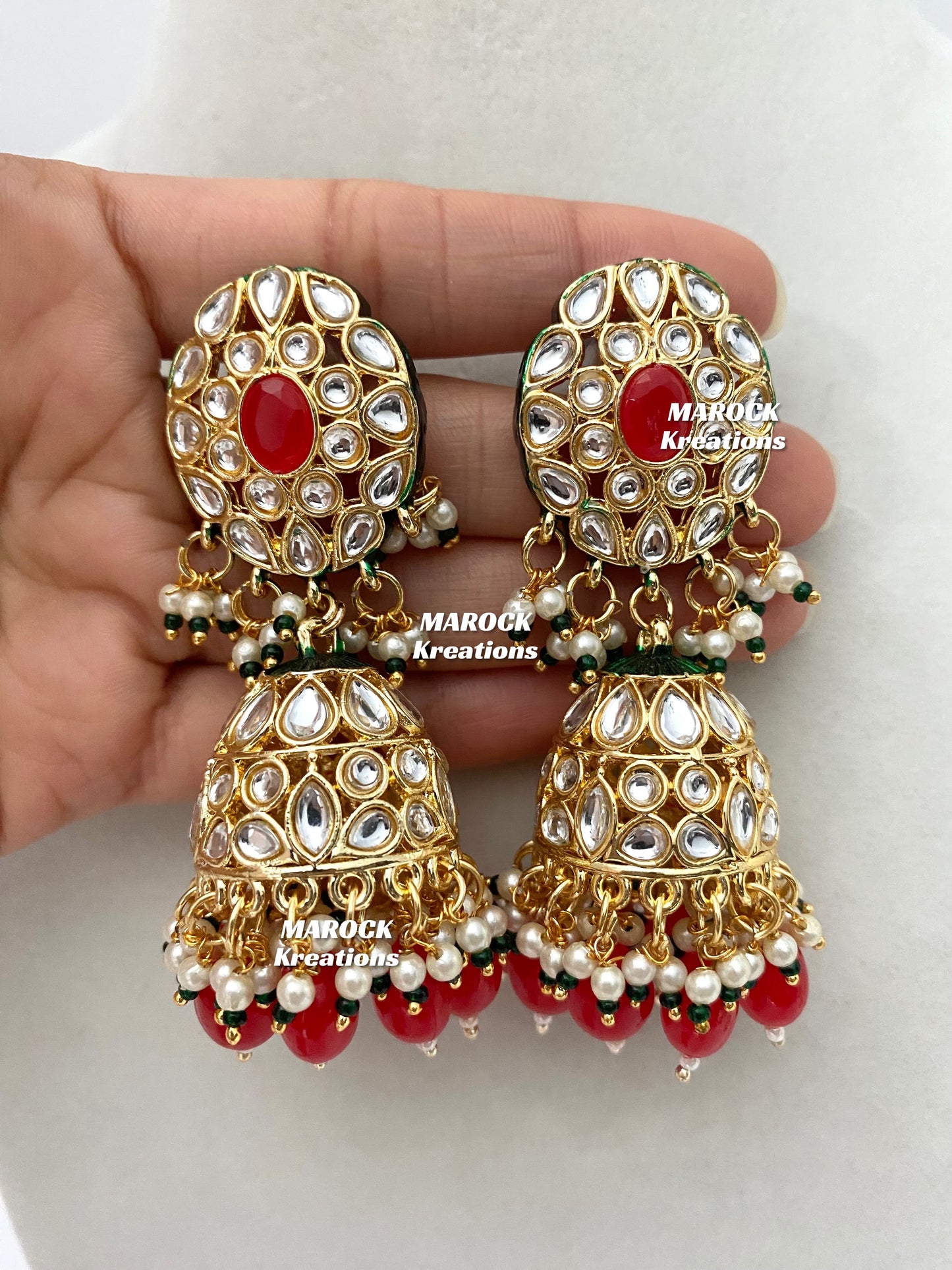 Premium Quality Thappa Kundan Statement Choker set