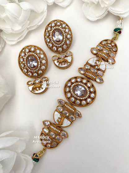 Sabyasachi inspired Kundan Statement choker set