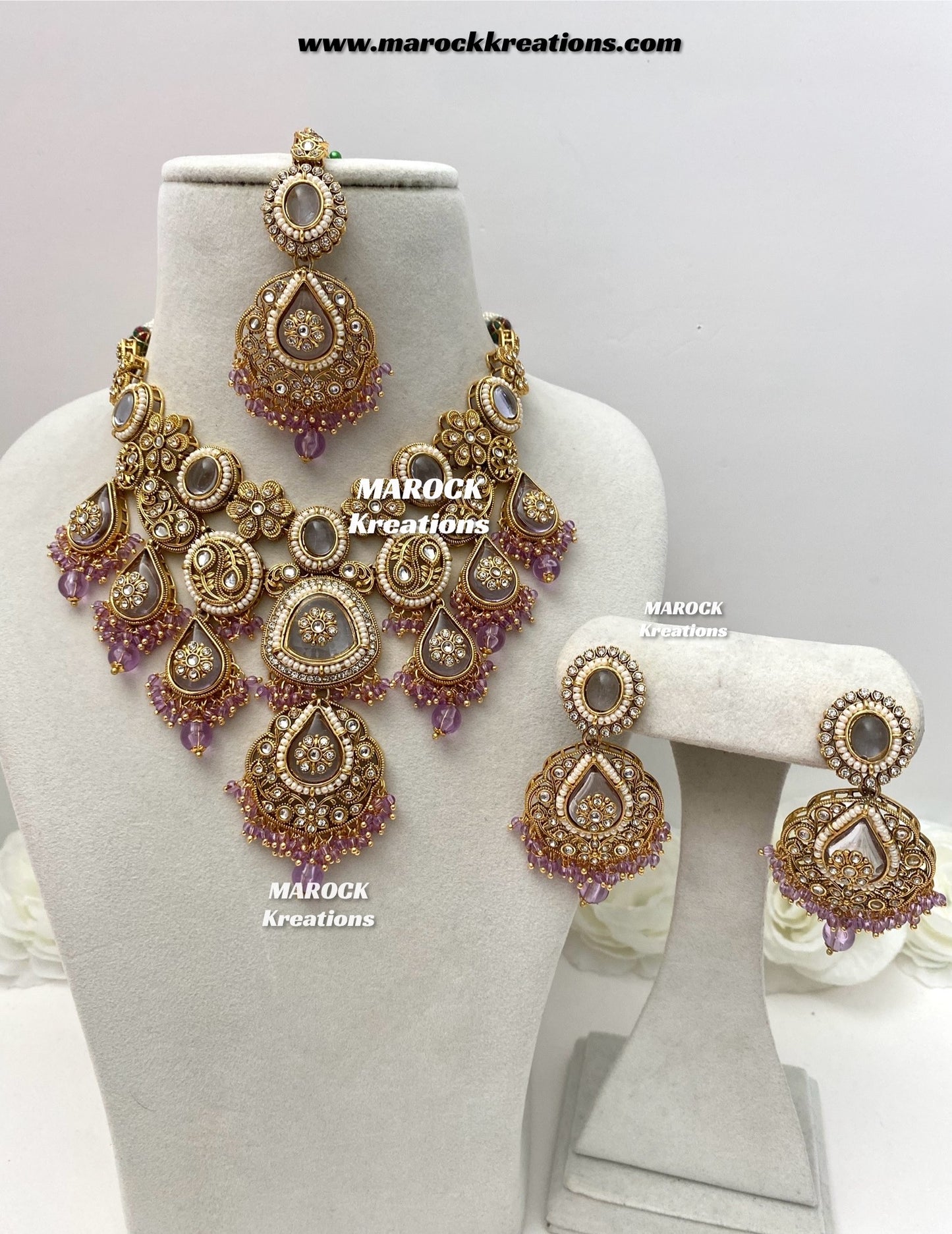 Rufsana Sabyasachi inspired Premium Quality Kundan statement necklace set