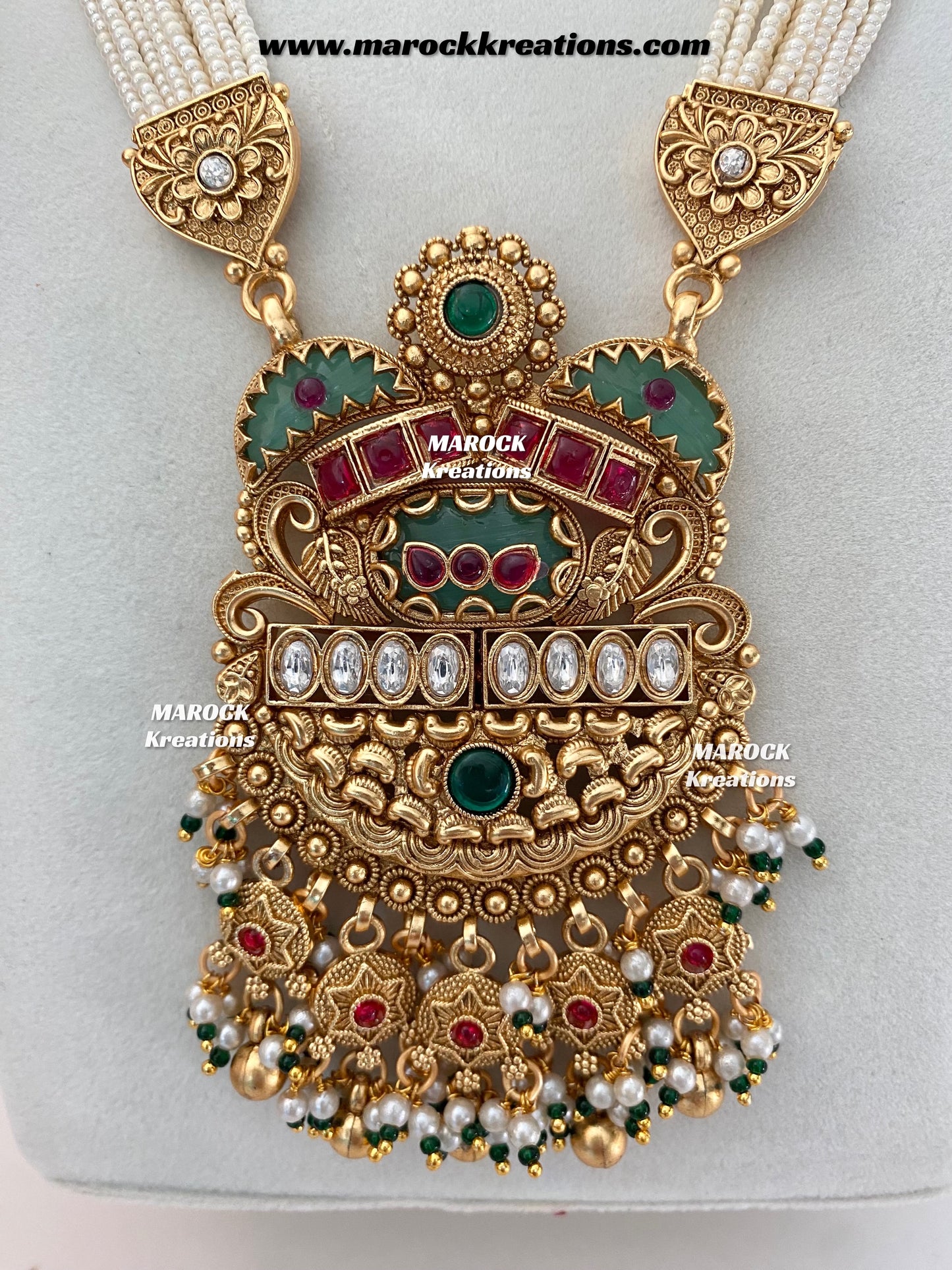 Jayna Premium Quality Gold plated exclusive heritage Rani haar set