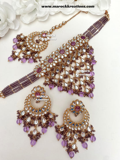 Yasmin premium quality Kundan Statement Choker set