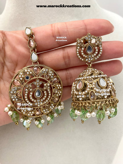 Premium Quality Mirror necklace set