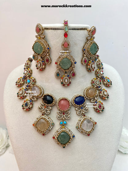 Niharika Sabyasachi inspired Premium Quality Kundan statement choker/necklace set