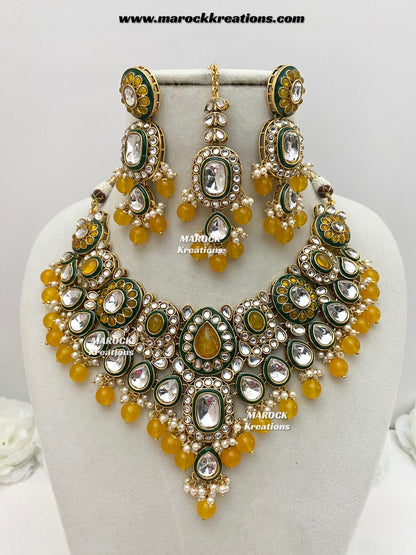 Premium Quality Kundan Statement Necklace set
