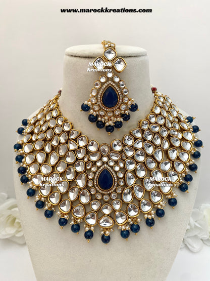 Ruhi Premium Quality Statement Kundan Necklace/Bridal set