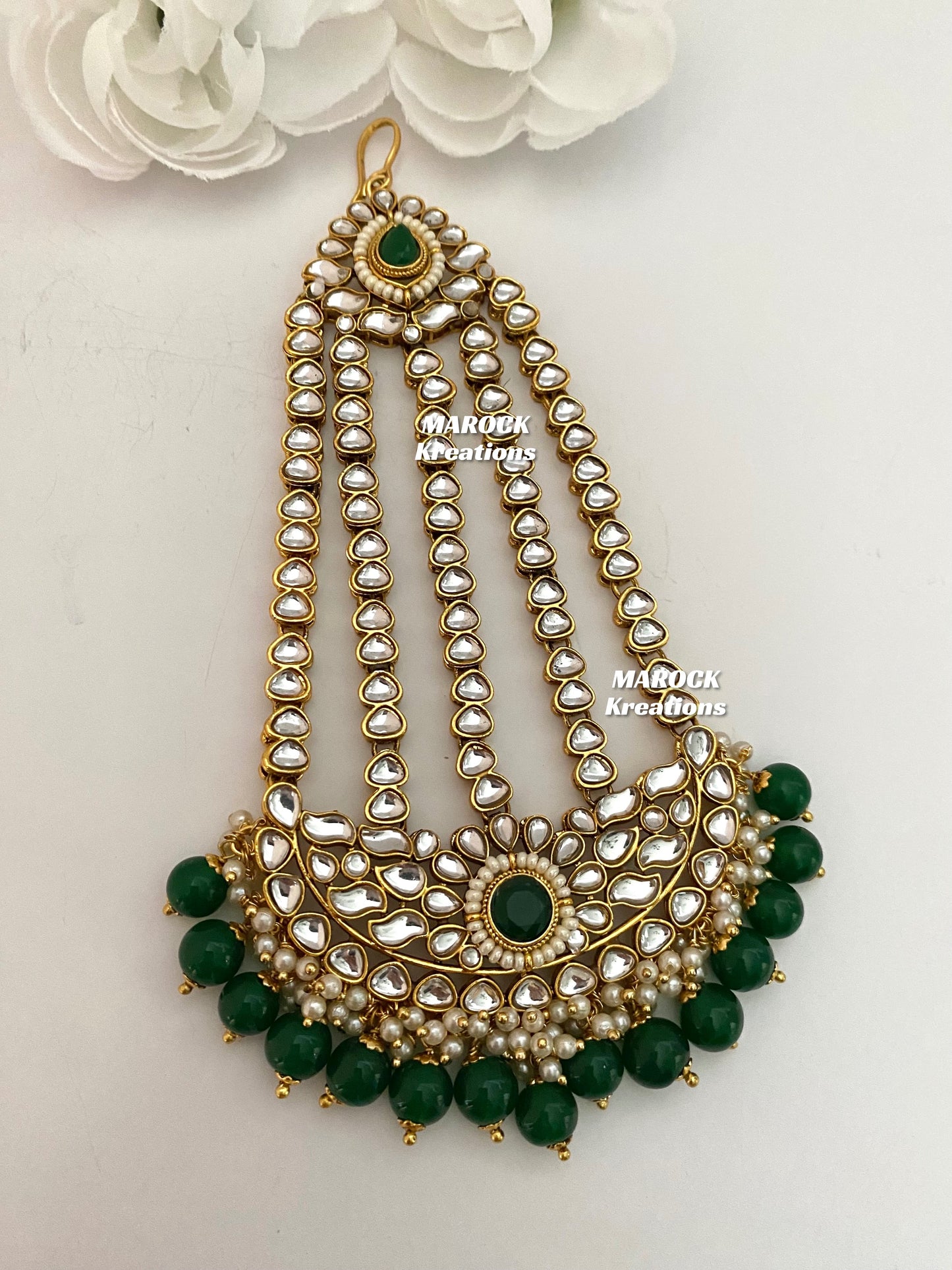 Oversized Kundan Jhoomer/Passa