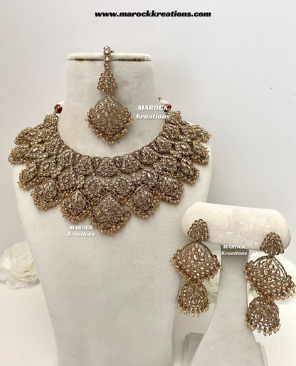 Shradha Polki Statement Necklace set/Bridal set