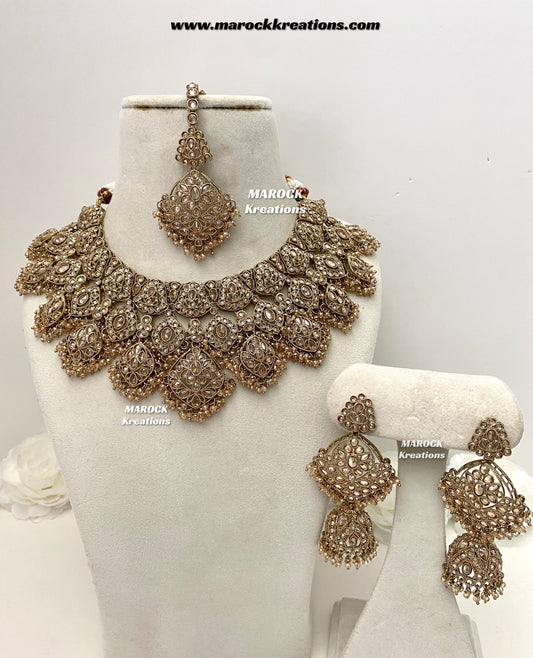 Shradha Polki Statement Necklace set/Bridal set