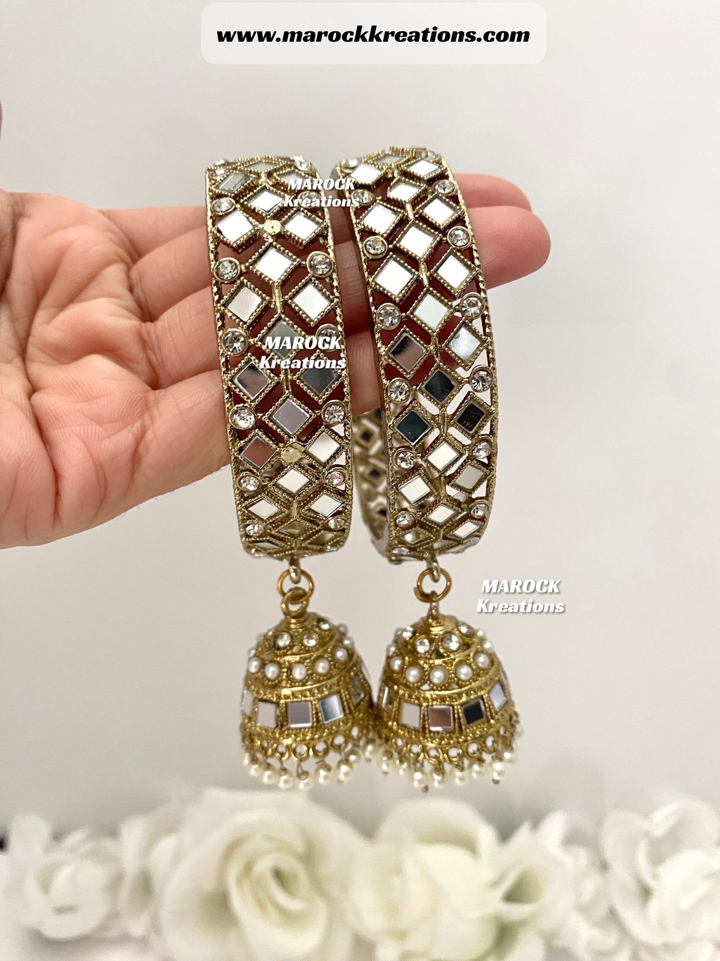 Navya Mirror Jhumki Kade