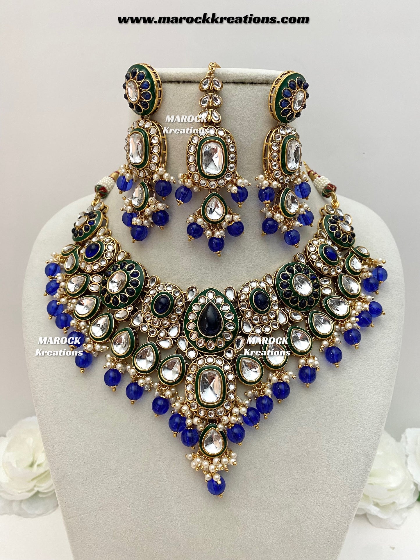Premium Quality Kundan Statement Necklace set