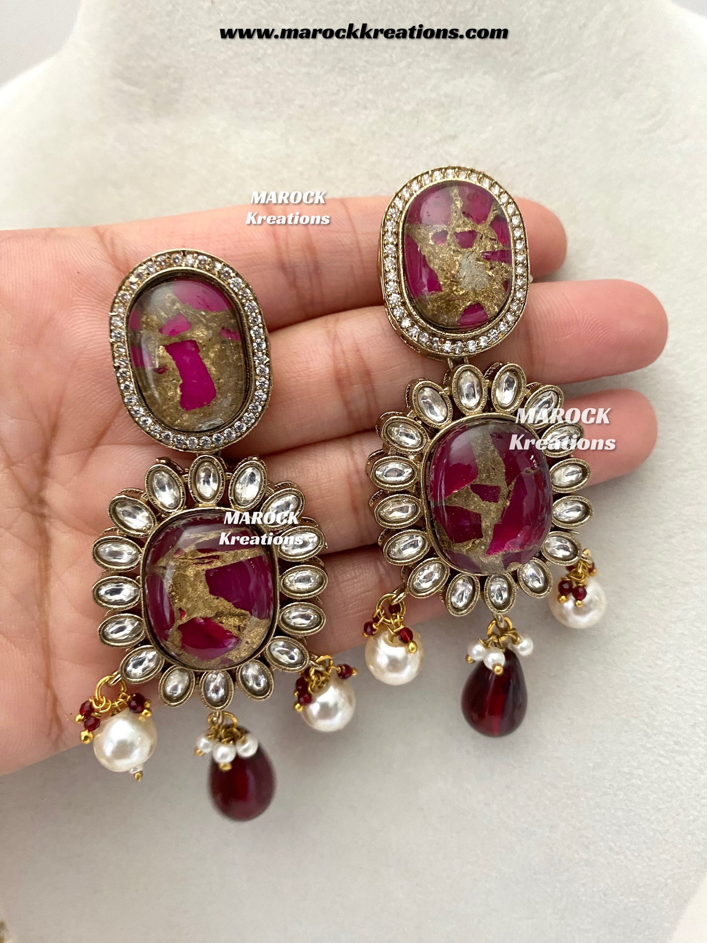 Jane Sabyasachi inspired Premium Quality  Kundan statement necklace set