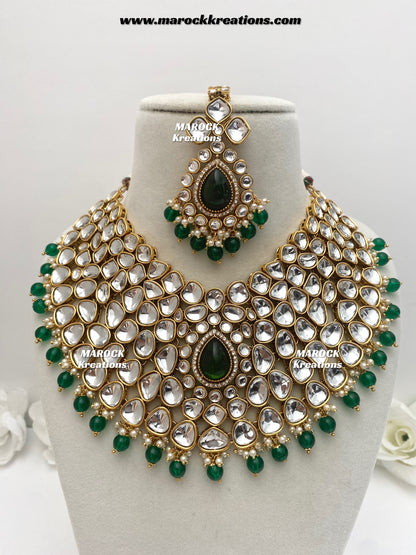 Ruhi Premium Quality Statement Kundan Necklace/Bridal set