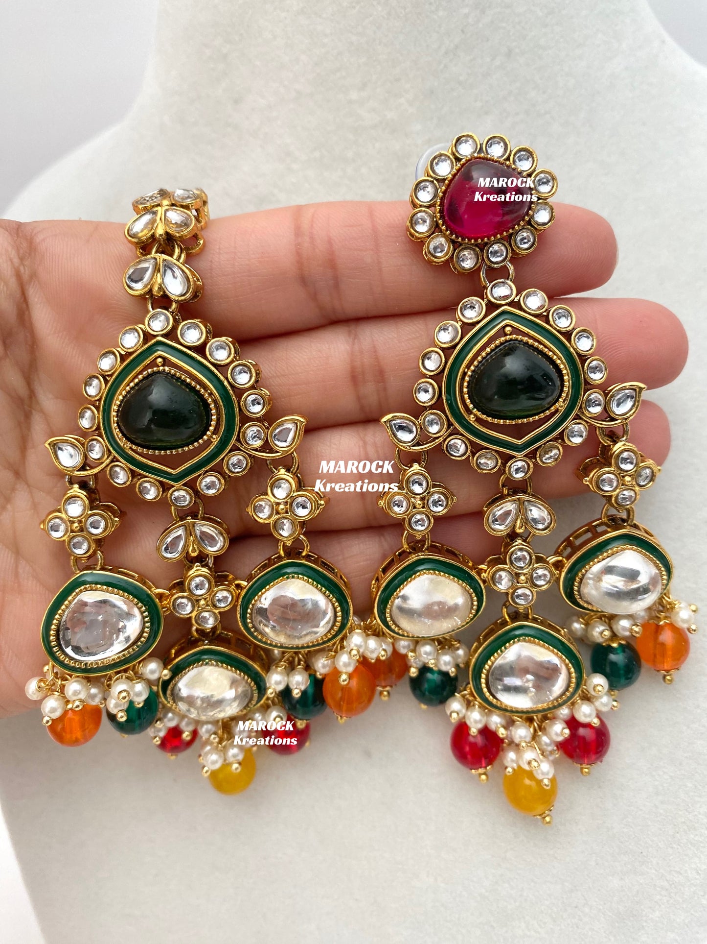 Connie Premium Quality Statement Kundan Necklace/Bridal set