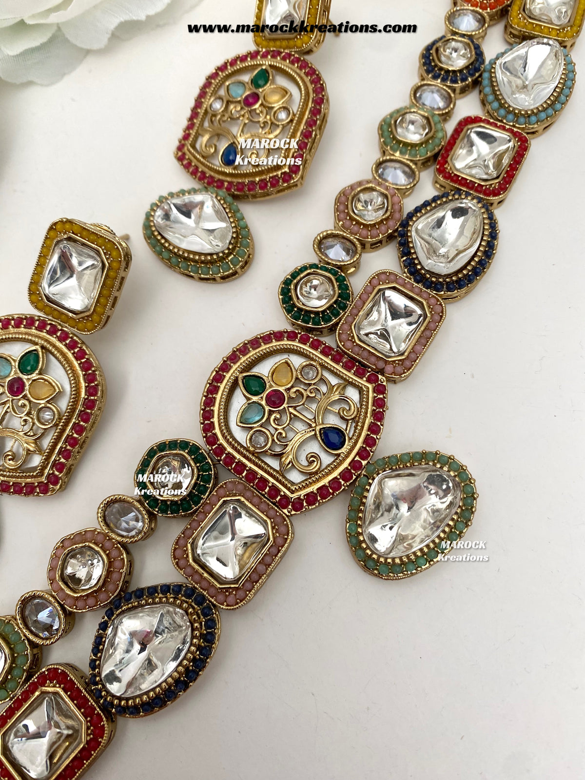 Anju Premium Quality Kundan statement choker set