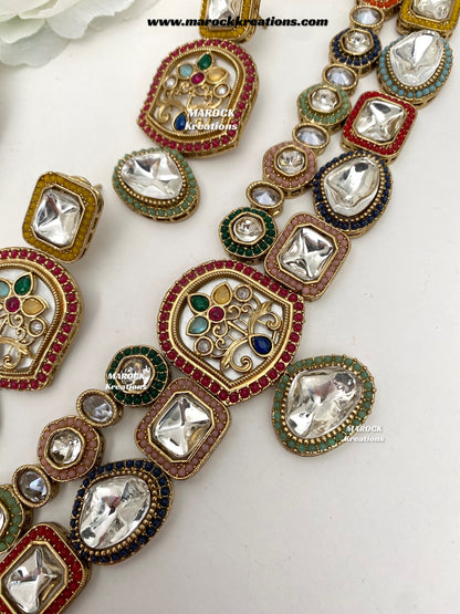 Anju Premium Quality Kundan statement choker set