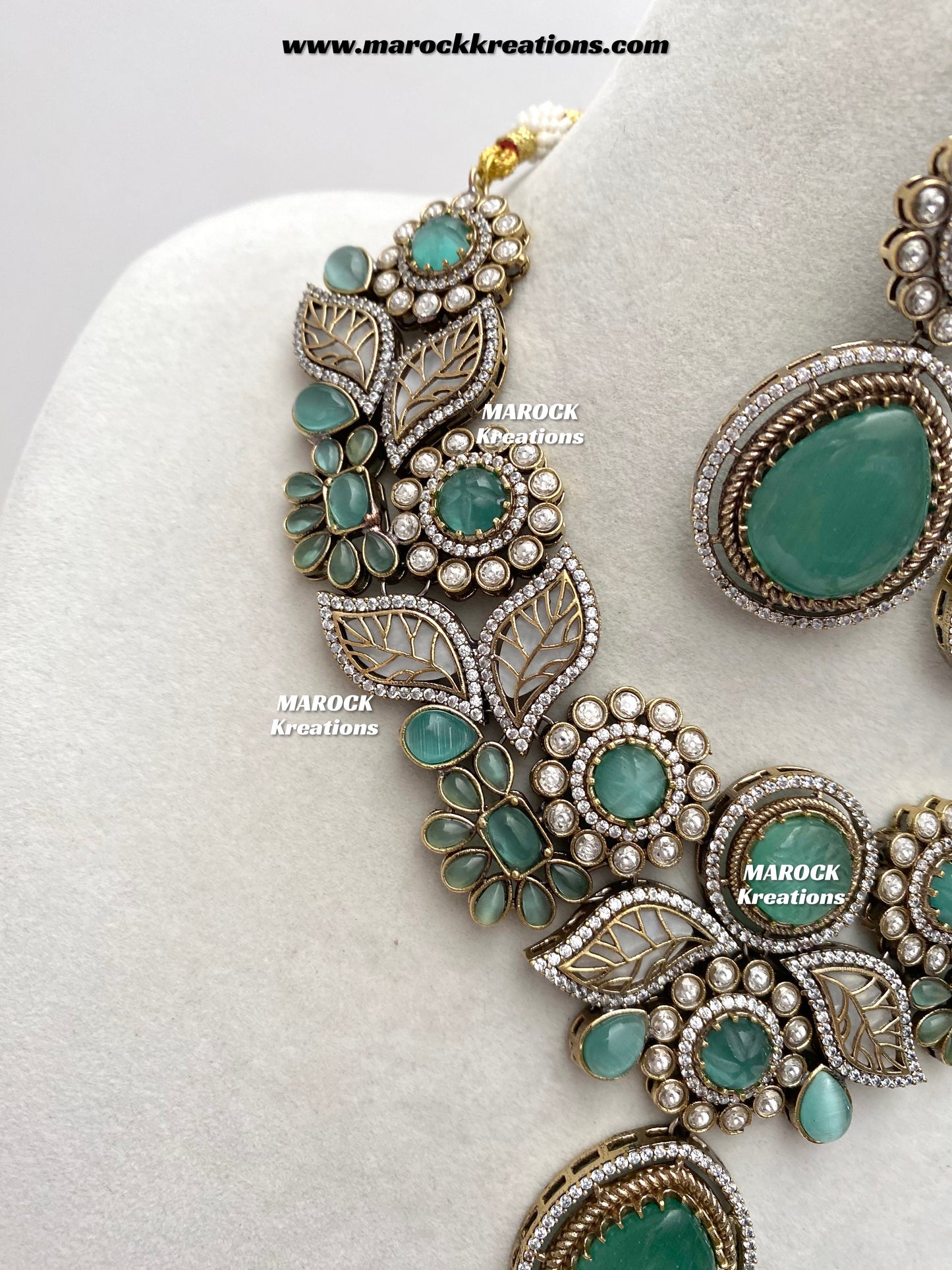 Angela Sabyasachi inspired Premium Quality Moissanite Kundan Necklace set