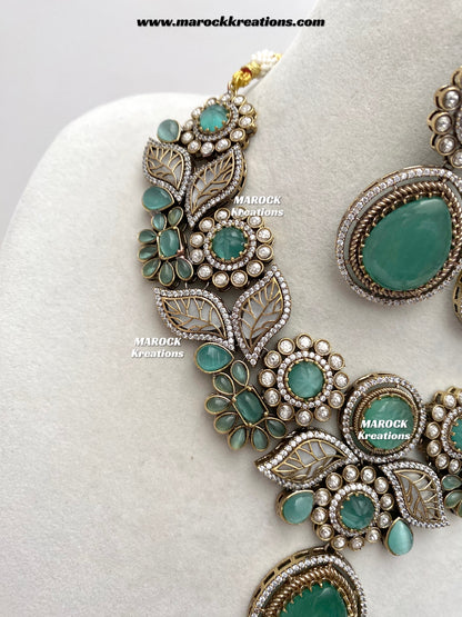 Angela Sabyasachi inspired Premium Quality Moissanite Kundan Necklace set
