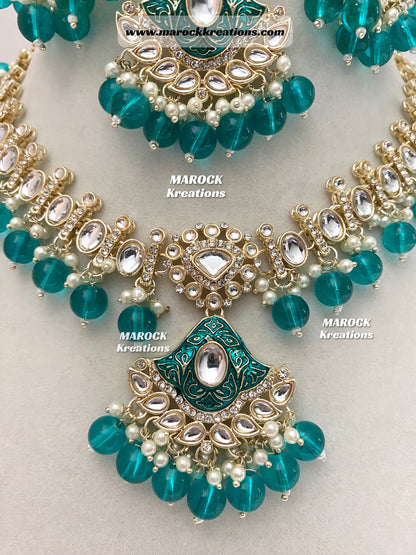 Myra Kundan Meenakari Necklace/Choker set