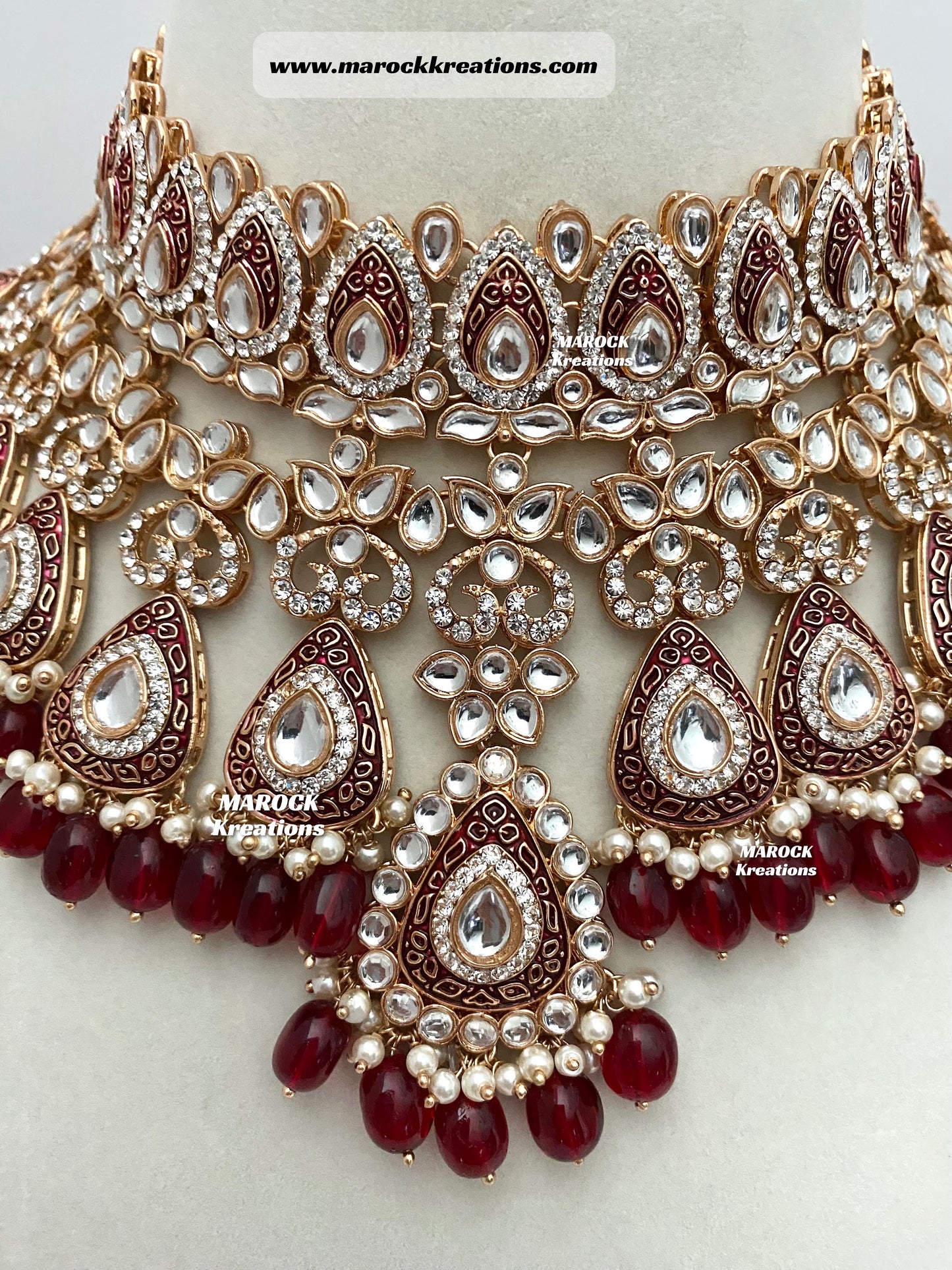 Premium Quality Kundan Meenakari Bridal set/Indian bridal jewelry