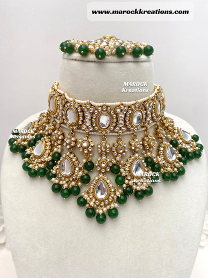 Reet Premium Quality Kundan Statement Necklace set/Bridal set