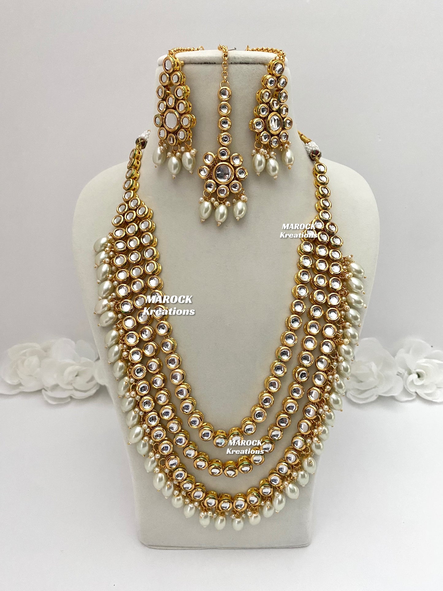 Kundan Back side Meenakari Rani Haar/Long necklace