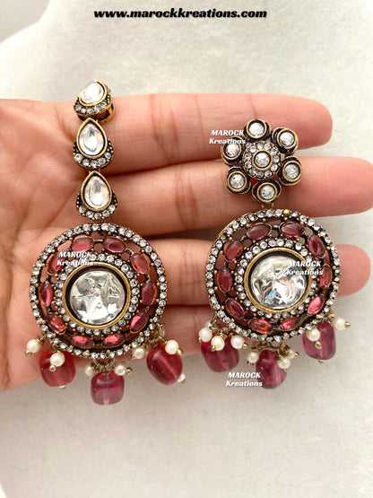 Luna Sabyasachi inspired Victorian Kundan Statement necklace set