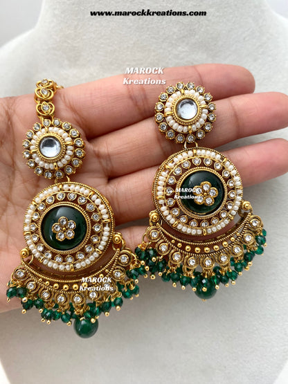 Kavitha Premium Quality Kundan Statement Necklace set