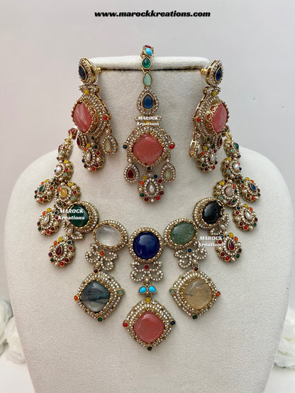 Niharika Sabyasachi inspired Premium Quality Kundan statement choker/necklace set