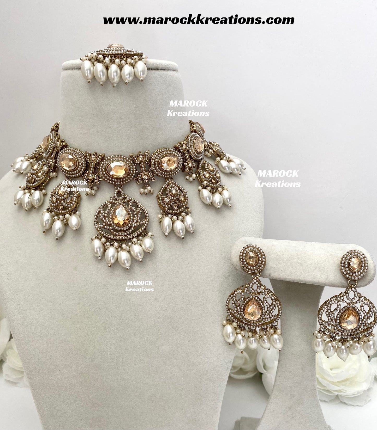 Shonika Polki Statement Choker/Necklace set