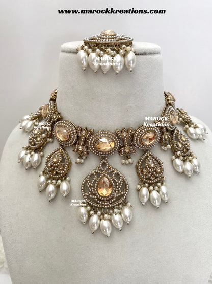 Shonika Polki Statement Choker/Necklace set