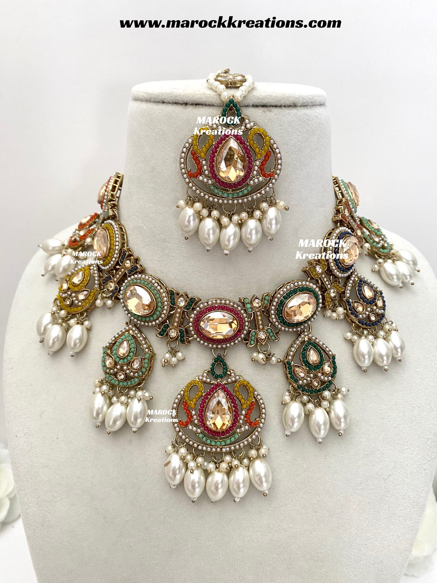 Shonika Polki Statement Choker/Necklace set