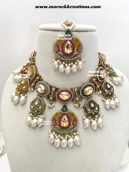 Shonika Polki Statement Choker/Necklace set
