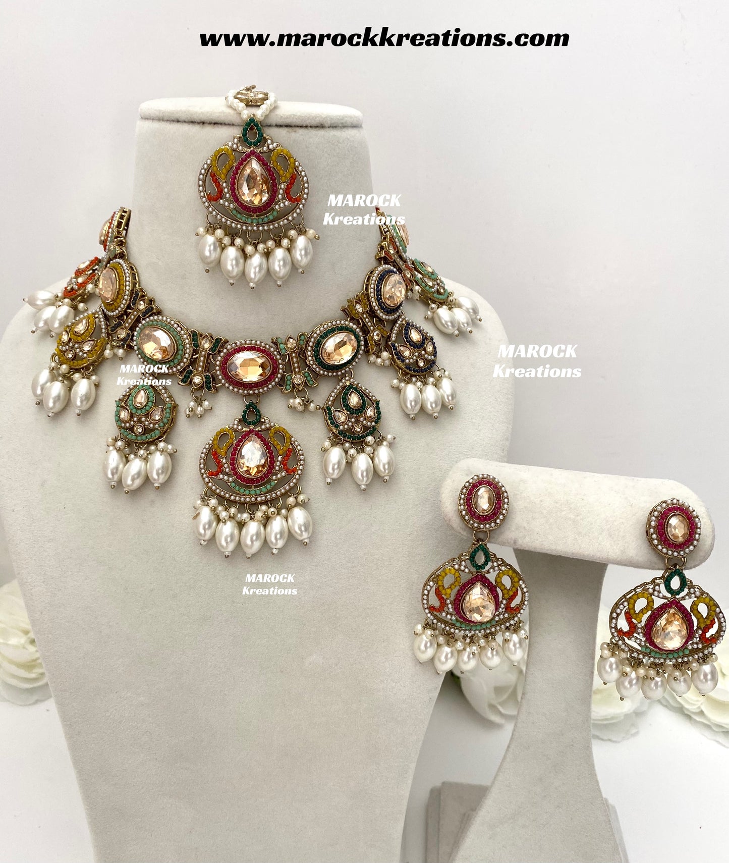 Shonika Polki Statement Choker/Necklace set