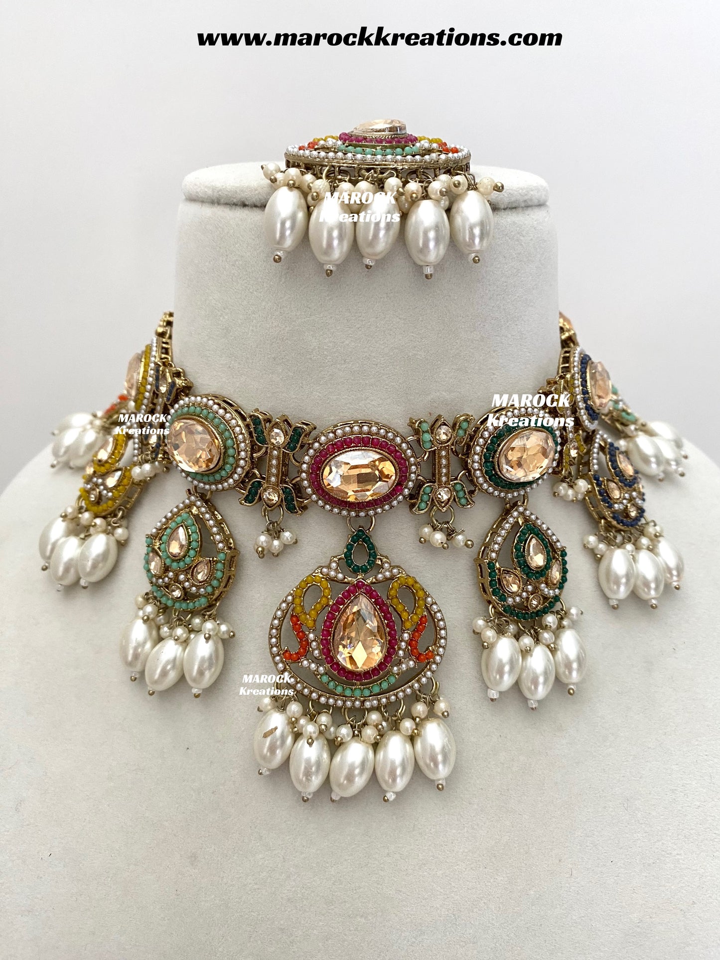 Shonika Polki Statement Choker/Necklace set