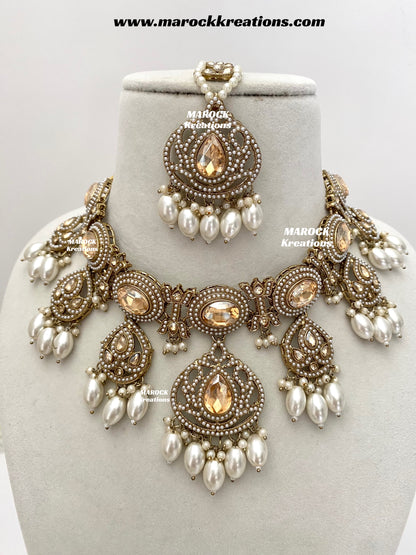 Shonika Polki Statement Choker/Necklace set