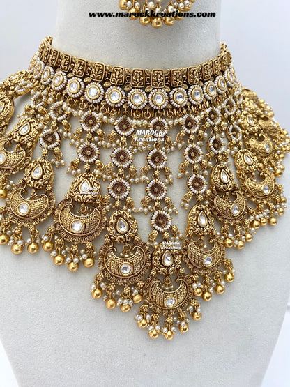 Milan Premium Quality Gold Plated Bridal set
