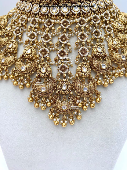 Milan Premium Quality Gold Plated Bridal set