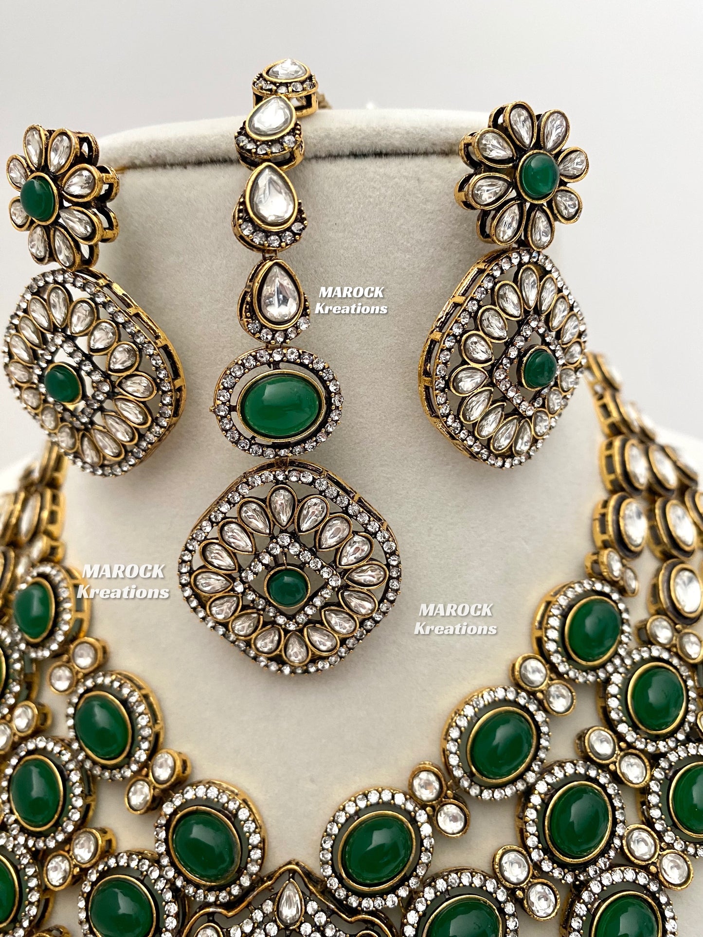 Jessie Tyani inspired Kundan Statement Necklace set