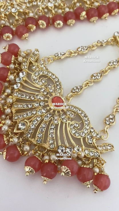 Gold base Pakistani Choker sets