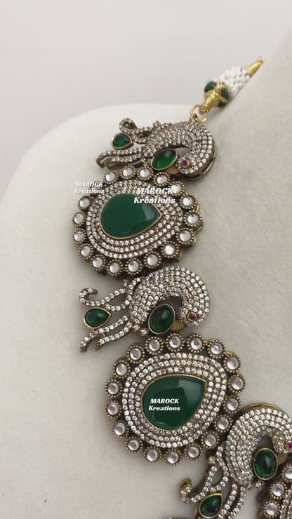 Stella Sabyasachi inspired Premium Quality Victorian Kundan Statement Necklace set