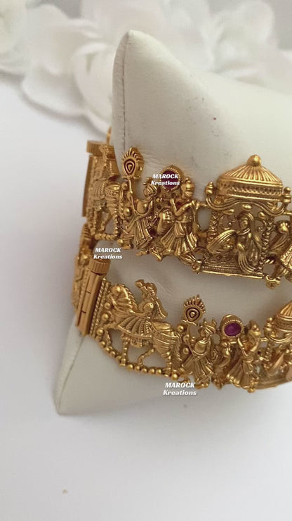 Gold plated openable Doli/Barat kade/Bangles/Kangan